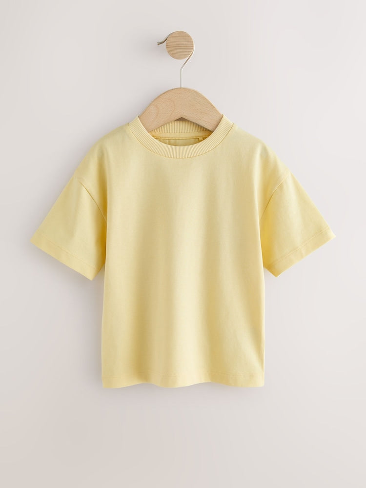 Yellow Short Sleeve Plain T-Shirt (3mths-7yrs) - Size 3-6 Months (62-68cm)