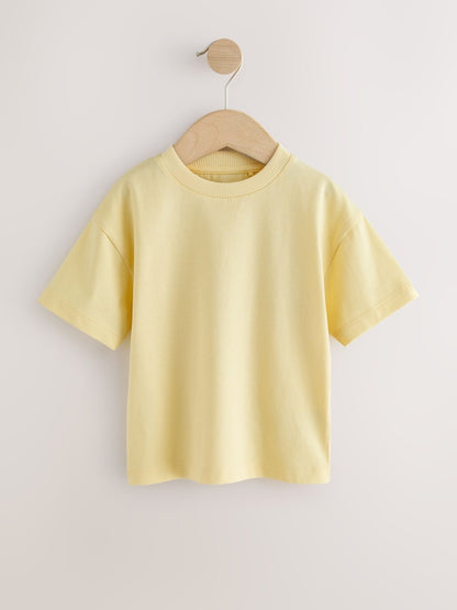 Yellow Short Sleeve Plain T-Shirt (3mths-7yrs) - Size 3-6 Months (62-68cm)