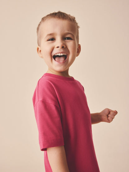 Pink Short Sleeve Plain T-Shirt (3mths-7yrs) - Size 3-6 Months (62-68cm)