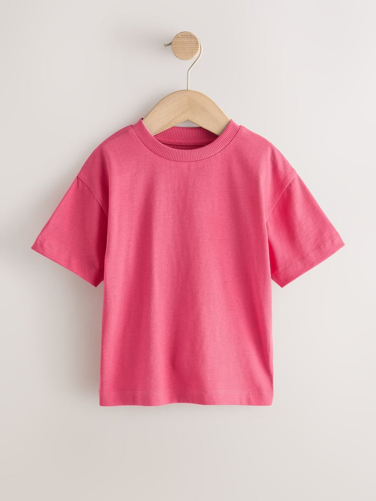 Pink Short Sleeve Plain T-Shirt (3mths-7yrs) - Size 3-6 Months (62-68cm)