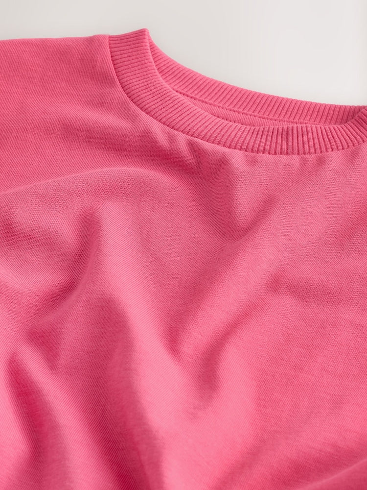 Pink Short Sleeve Plain T-Shirt (3mths-7yrs) - Size 3-6 Months (62-68cm)