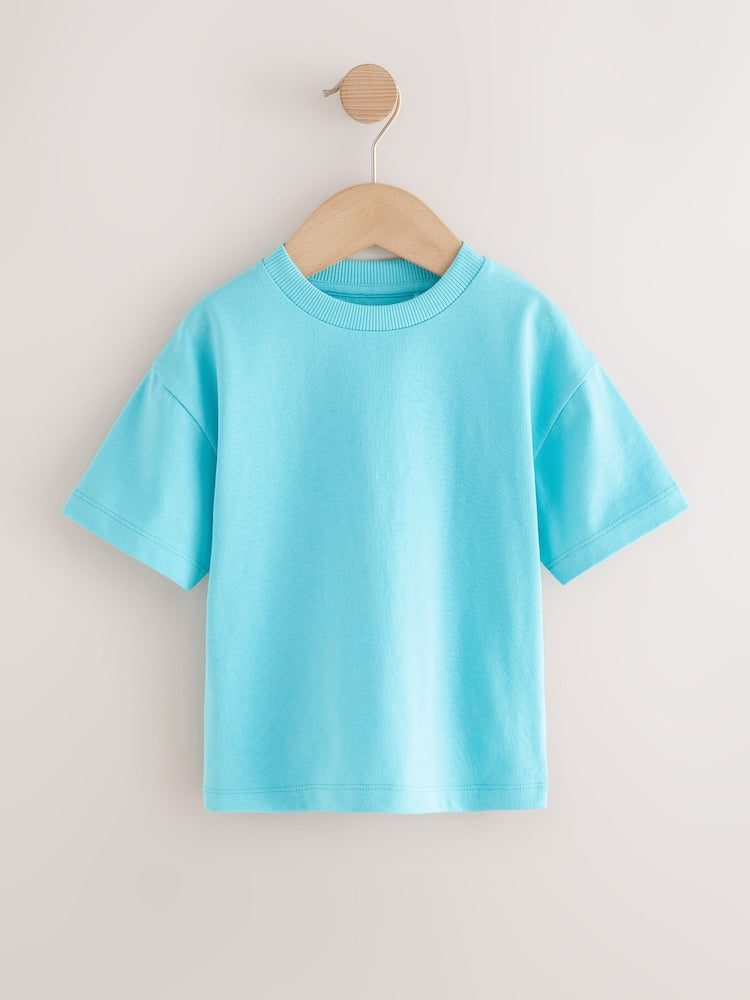 Bright Blue Short Sleeve Plain T-Shirt (3mths-7yrs) - Size 3-6 Months (62-68cm)