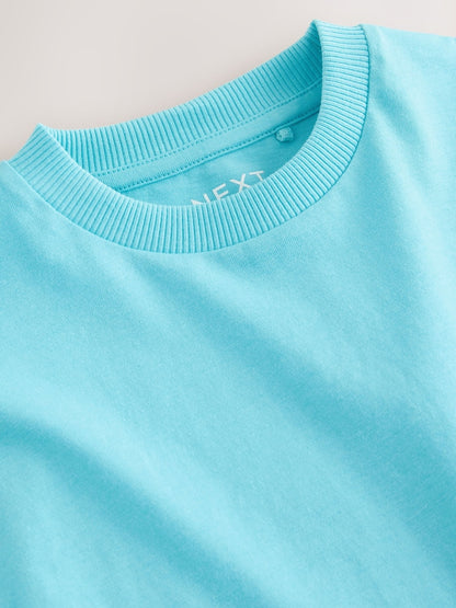 Bright Blue Short Sleeve Plain T-Shirt (3mths-7yrs) - Size 3-6 Months (62-68cm)