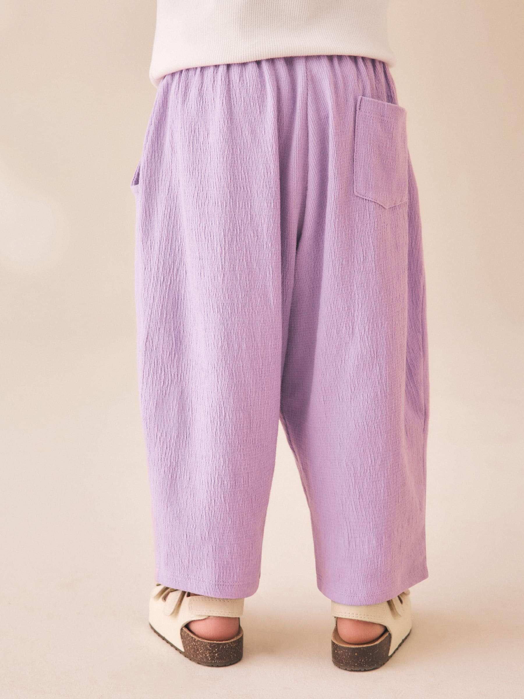 Purple Barrel Leg Trousers (3mths-7yrs) - Size 3-6 Months (62-68cm)