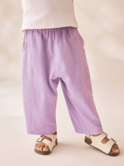 Purple Barrel Leg Trousers (3mths-7yrs) - Size 3-6 Months (62-68cm)