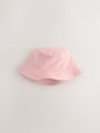 Pink Bucket Hat (3mths-16yrs) - Size 3-9 Months (62-74cm)