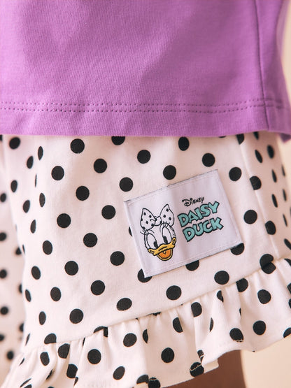 Purple Disney Daisy Duck Shorts Set (3mths-7yrs)