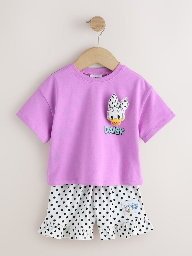 Purple Disney Daisy Duck Shorts Set (3mths-7yrs)