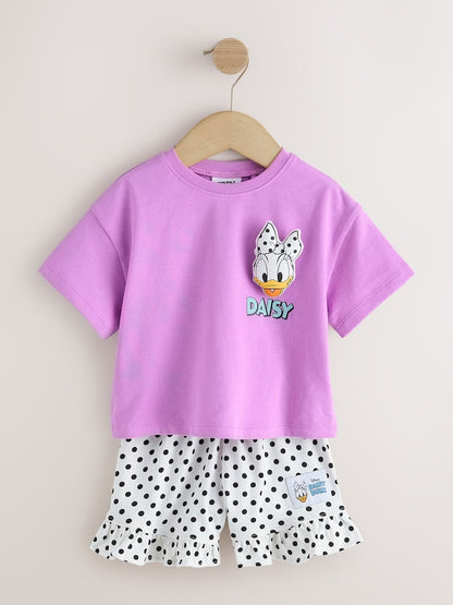 Purple Disney Daisy Duck Shorts Set (3mths-7yrs)