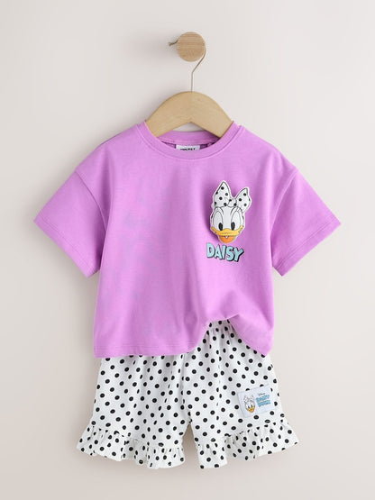 Purple Disney Daisy Duck Shorts Set (3mths-7yrs)