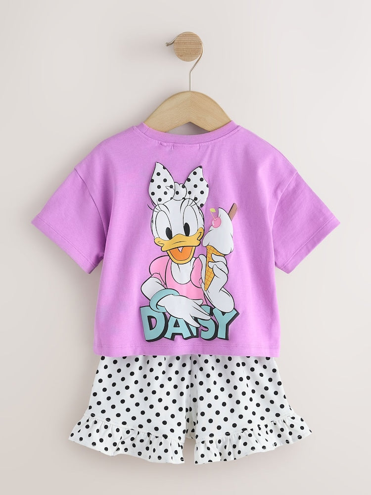 Purple Disney Daisy Duck Shorts Set (3mths-7yrs)