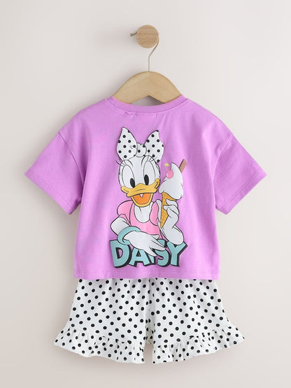 Purple Disney Daisy Duck Shorts Set (3mths-7yrs)