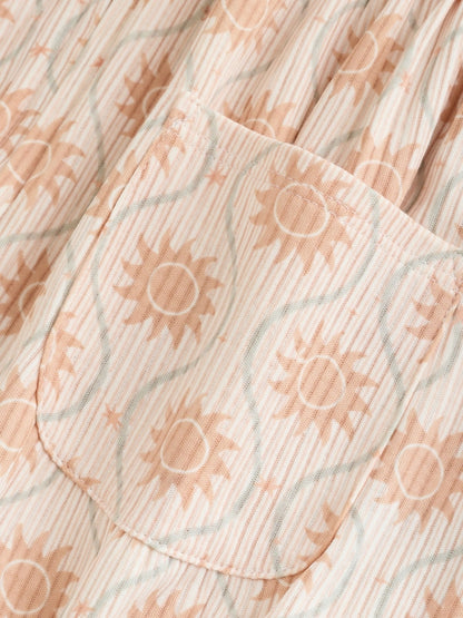 Orange Tonal Patterned