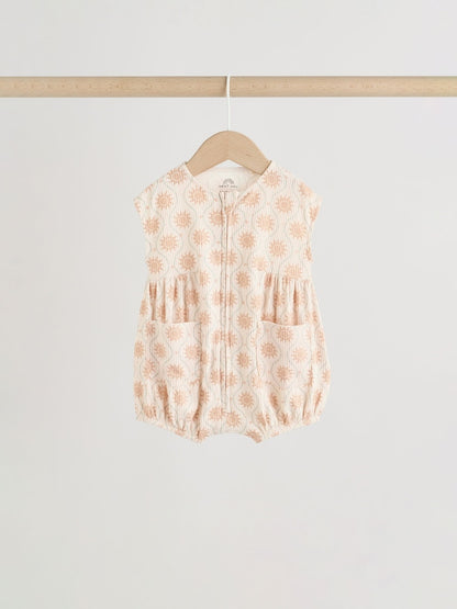 Orange Tonal Patterned