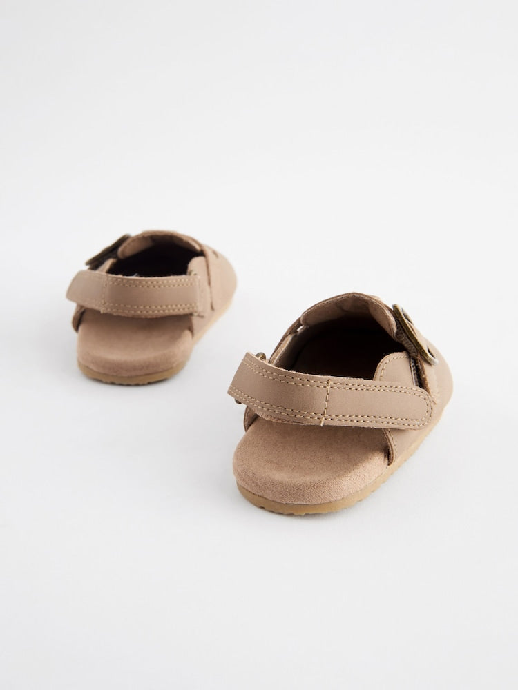 Neutral Touch Fastening Baby Clogs (0-2mths)