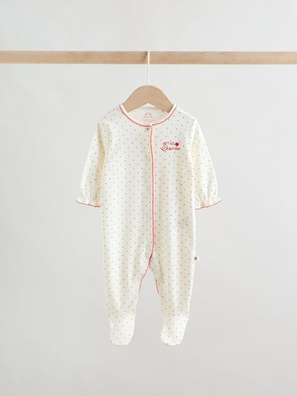 Blue/Pink Sleepsuits 3 Pack (0mths-2yrs)