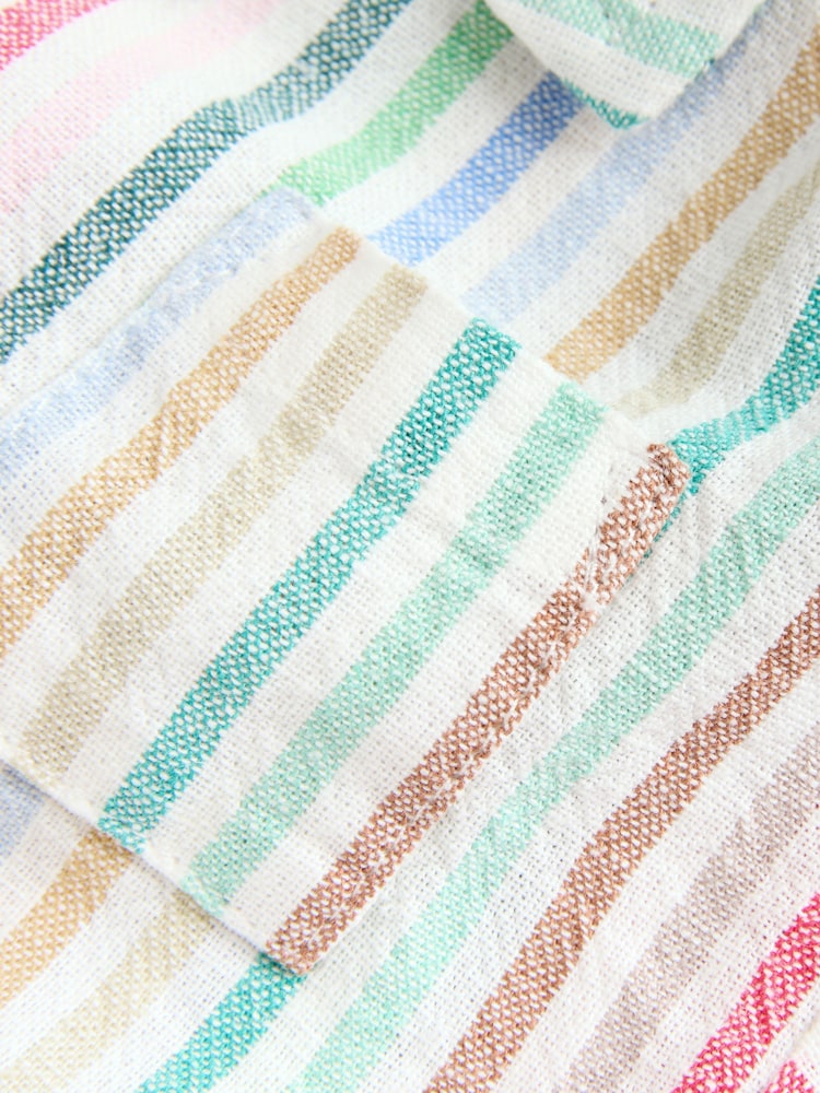 Bright Stripe Woven Baby Shirt Romper (0mths-2yrs)