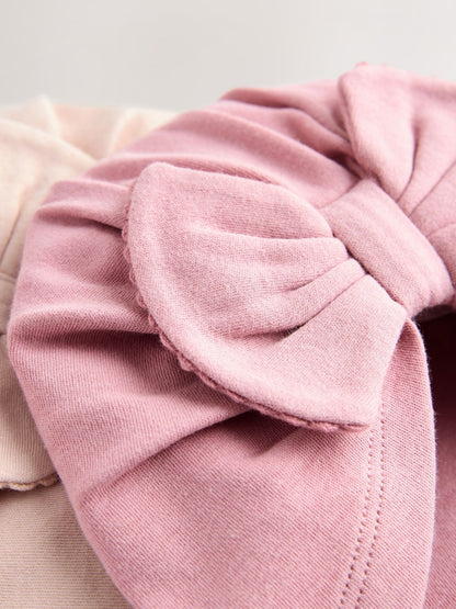 Pink Baby Turbans 2 Pack (0-18mths)