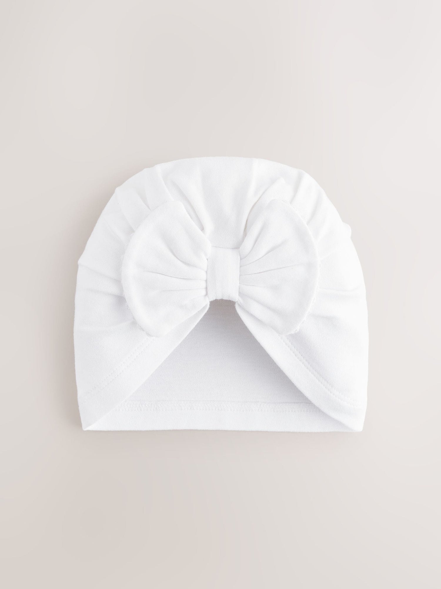 White Baby Turban 2 Pack (0-18mths) - Size 50cm (First Size)