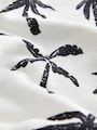 White/Black Palm Trees Short Sleeve All-Over Print T-Shirt and Shorts Set (3mths-7yrs) - Size 3-6 Months (62-68cm)