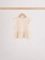 Pink Baby Short Sleeve Peplum T-Shirts 4 Pack (0mths-2yrs) - Size 50cm (First Size)