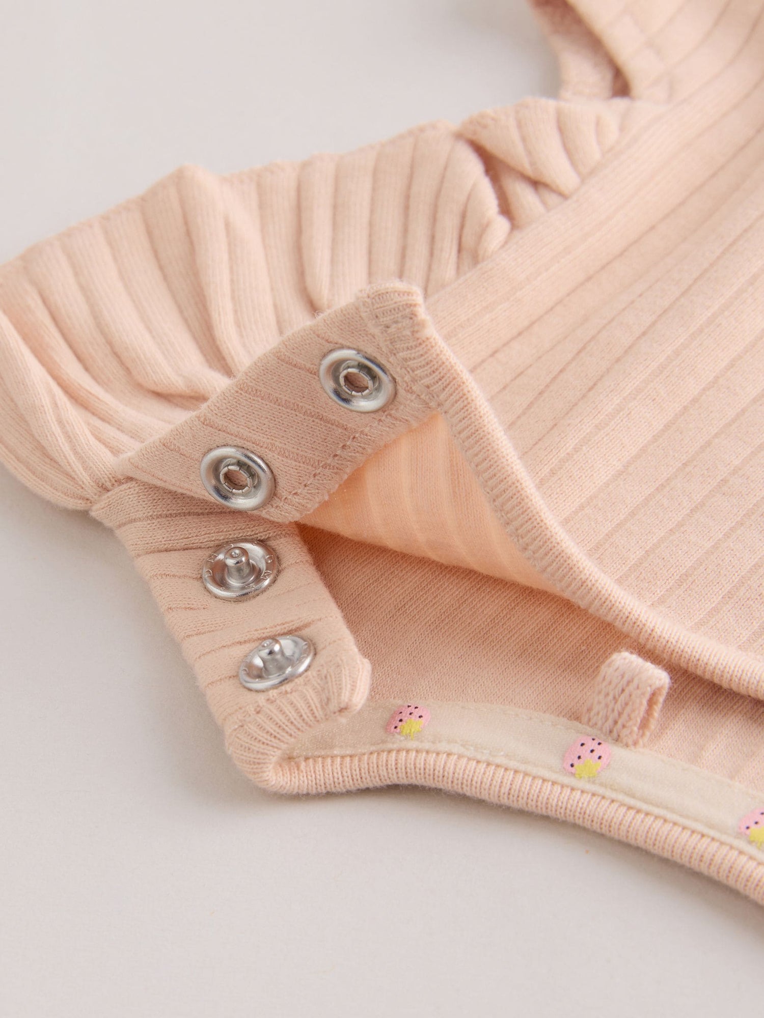 Pink Baby Short Sleeve Peplum T-Shirts 4 Pack (0mths-2yrs) - Size 50cm (First Size)