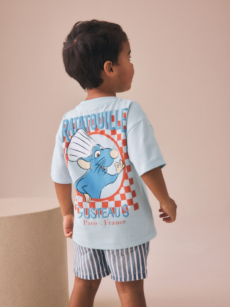 Blue Ratatouille T-Shirt (3mths-8yrs) - Blue Ratatouille / 7 - 8 Years (122 - 128cm)