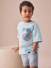 Blue Ratatouille T-Shirt (3mths-8yrs) - Size 3-6 Months (62-68cm)