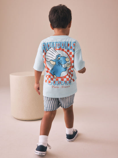 Blue Ratatouille T-Shirt (3mths-8yrs) - Size 3-6 Months (62-68cm)