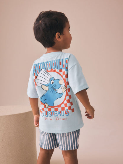 Blue Ratatouille T-Shirt (3mths-8yrs) - Size 3-6 Months (62-68cm) - Default 1