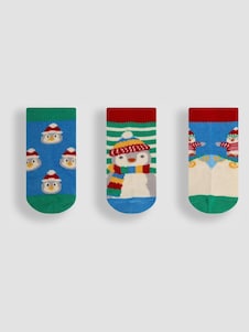 Nike Blue Infant Gripper Socks 3 Pack - Size 1-2 Years (80-92cm)