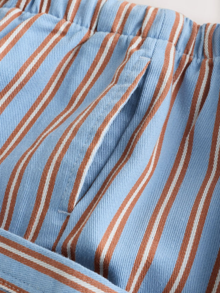 Blue/Rust Brunch Stripe