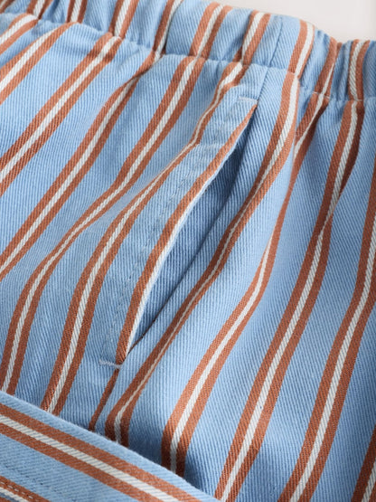 Blue/Rust Brunch Stripe