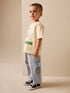 Blue/Rust Brunch Stripe Side Pocket Wide Trousers (3mths-7yrs) - Blue/Rust Brunch Stripe / 12-18 Months (80-86cm)
