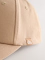Cement Brown Canvas Cotton Cap 1-16 Years (3mths-16yrs) - Size 3-9 Months (62-74cm)