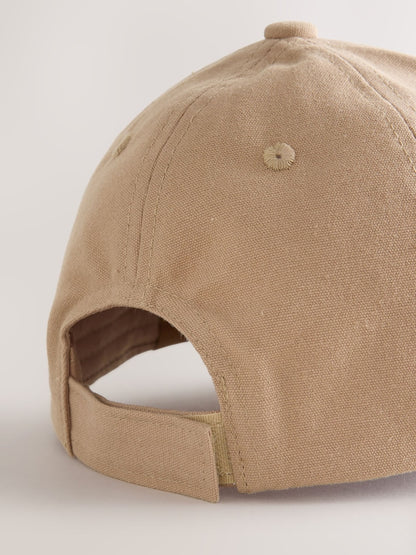 Cement Brown Canvas Cotton Cap 1-16 Years (3mths-16yrs)