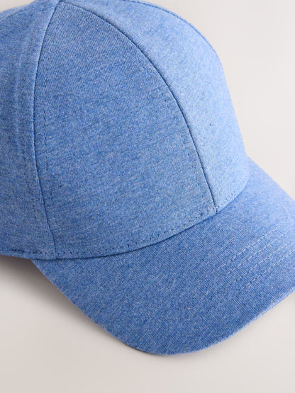 Pale Blue Jersey Marl Cap (3mths-13yrs) - Size 3-9 Months (62-74cm)