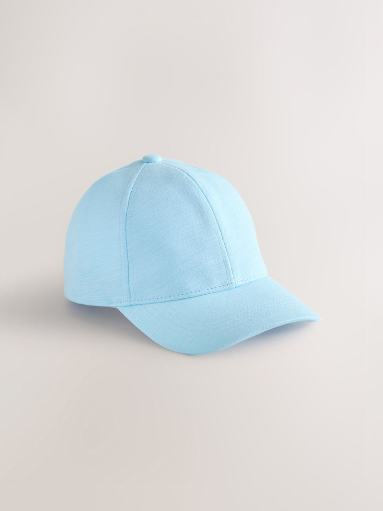 Blue Jersey Cotton Cap (3mths-13yrs) - Blue / 10-11 Years (140-146cm)