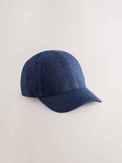 Navy Blue Jersey Marl Cap (3mths-13yrs) - Navy Blue / 11-13 Years (146-158cm)