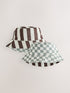 Grey/White Reversible Bucket Hat (3mths-16yrs) - Grey/White / 11-13 Years (146-158cm)