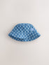 Blue Denim Checkerboard Bucket Hat (3mths-13yrs) - 11-13 Years (146-158cm)