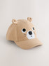 Stone Bear 3D Cap (3mths-10yrs) - Size 3-9 Months (62-74cm) - Stone Bear