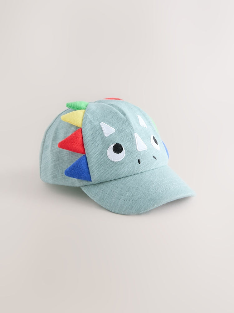 Green Dino Spike 3D Cap (3mths-10yrs)