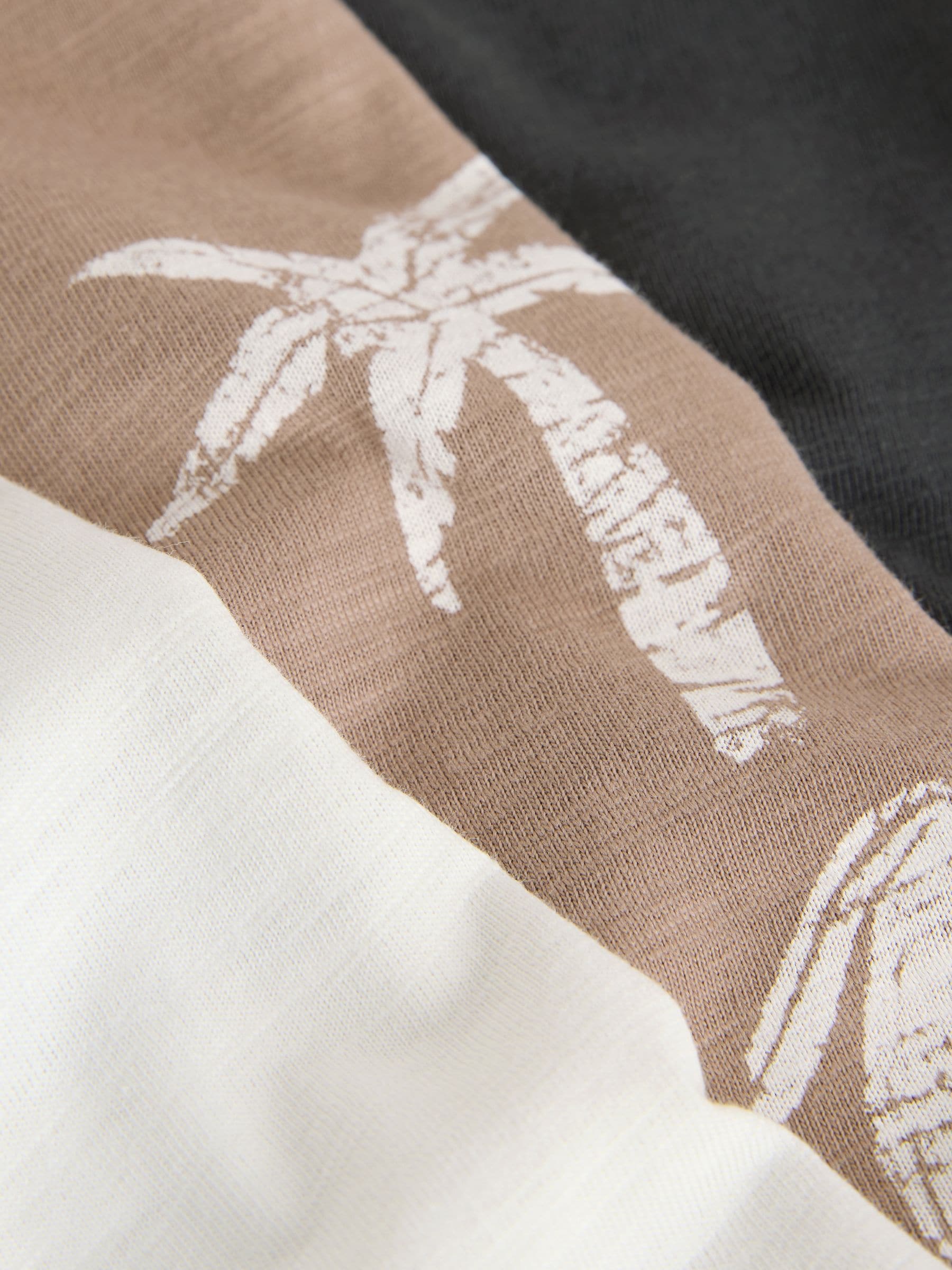 Black Palm Trees Graphic Vests 3 Pack (3mths-7yrs) - Size 3-6 Months (62-68cm)