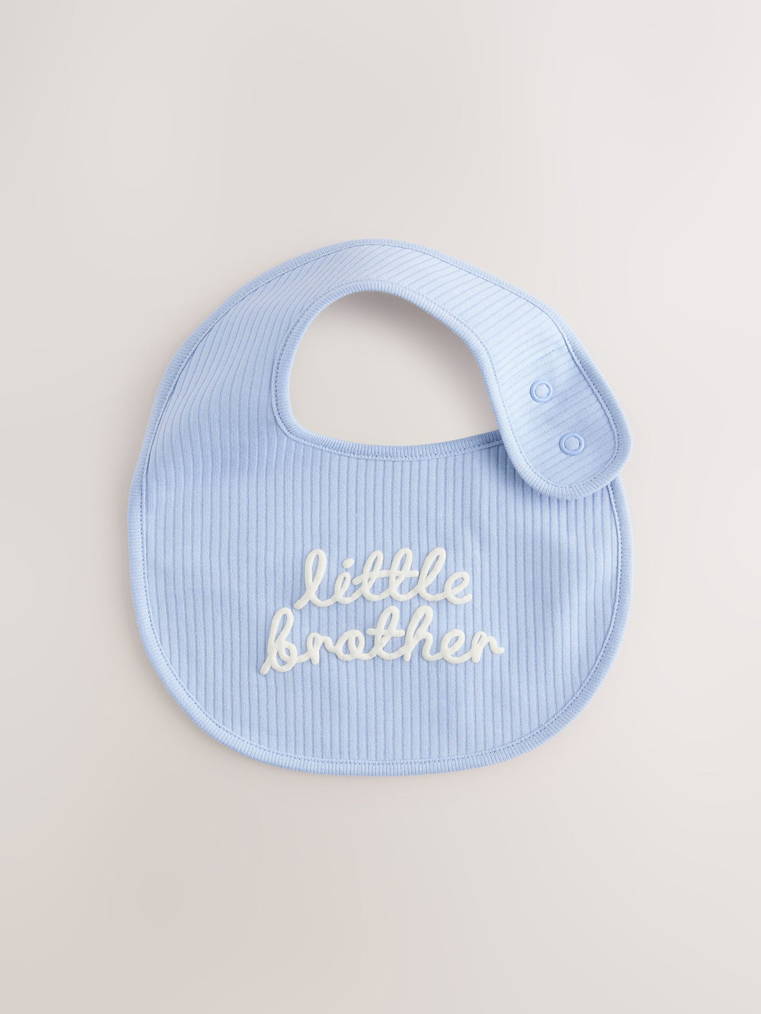Blue Little Brother Baby Bibs 2 Pack - Size One