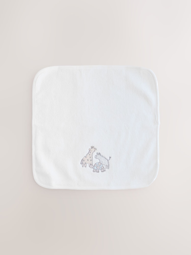 3 Pack Safari Animals Face Cloths
