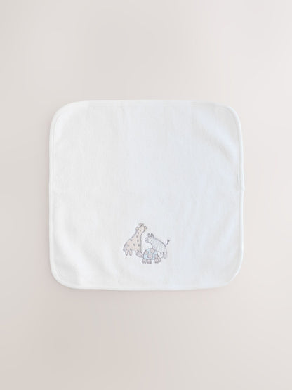 3 Pack Safari Animals Face Cloths