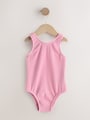 Light Pink Crinkle Swimsuit (3mths-7yrs) - Size 3-6 Months (62-68cm)