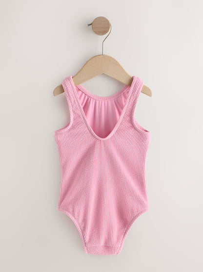 Light Pink Crinkle Swimsuit (3mths-7yrs) - Size 3-6 Months (62-68cm)