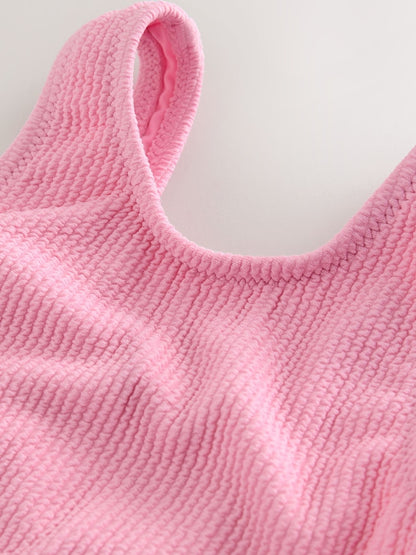 Light Pink Crinkle Swimsuit (3mths-7yrs) - Size 3-6 Months (62-68cm)
